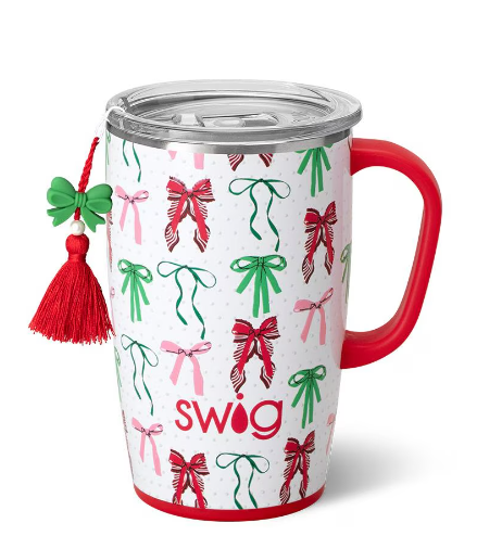 Ribbons and Bows Travel Mug 18oz